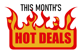 this month's hot deals