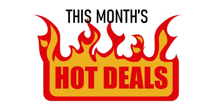 This month's hot deals
